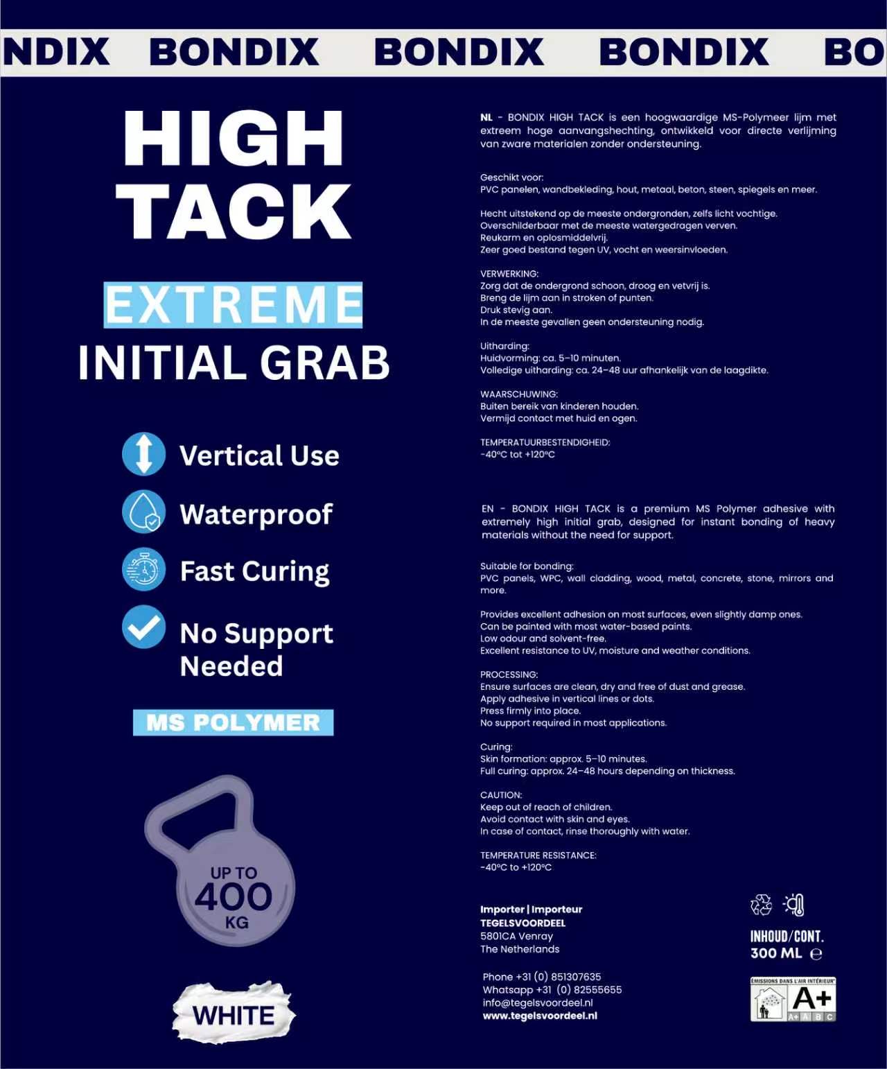 Bondix High Tack - Afbeelding 2