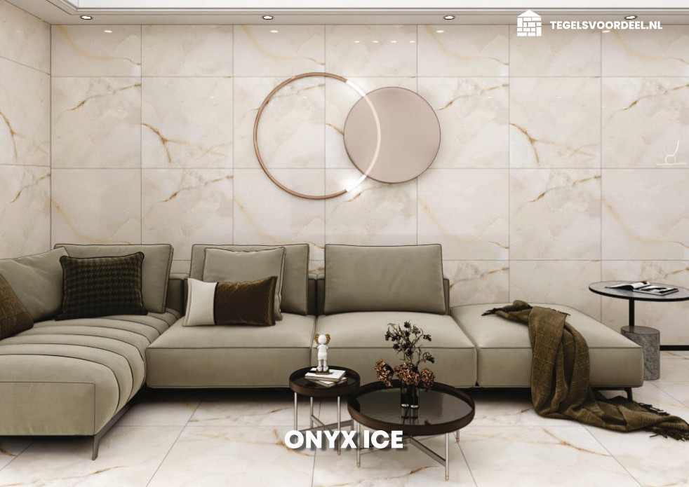 Marmerlook ONYX ICE 80x80 cm gerectificeerd - Afbeelding 3