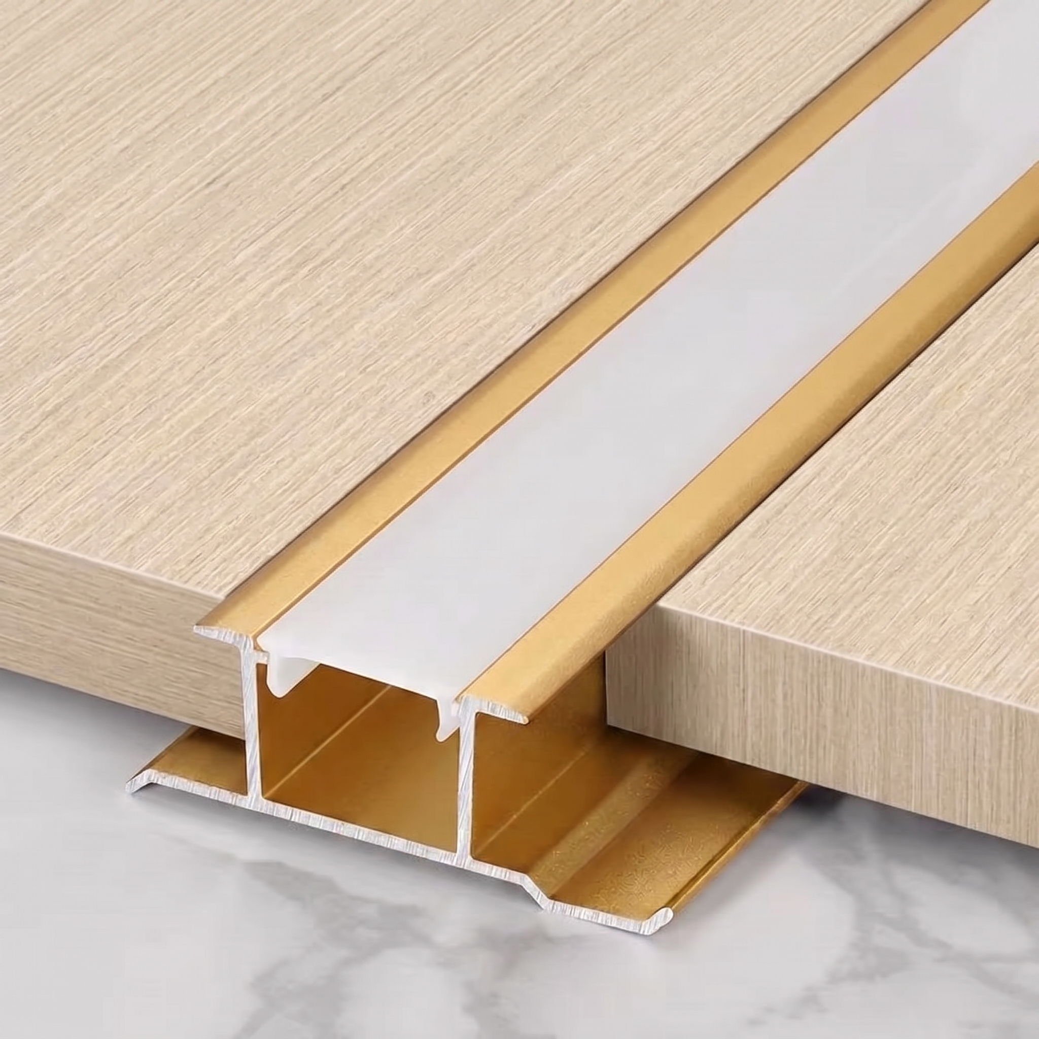 Aluminium Tussenprofiel voor Bamboe – Geschikt voor LED - Afbeelding 2